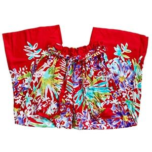 NWT Nanette Lepore Swim Floral Wide Leg Cover-up Casual Pants Size XS